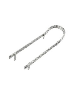 Triple Twisted Square Sissy Bar Chrome.